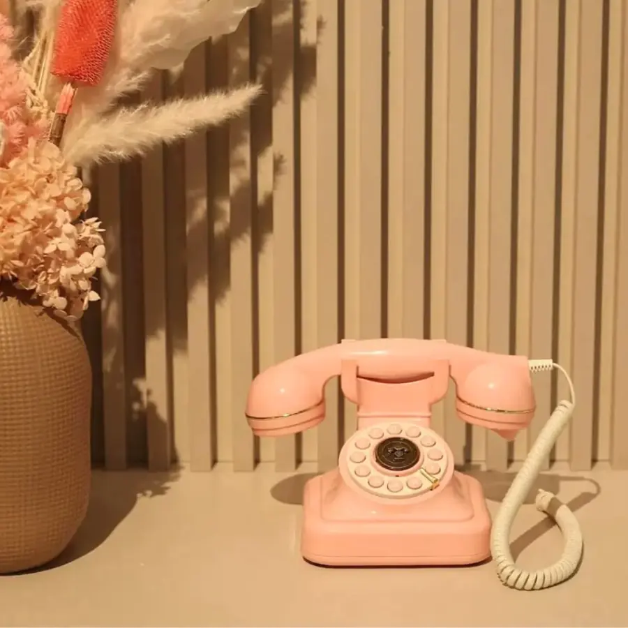 Location livre d’or audio téléphone vintage décoration réception mariage