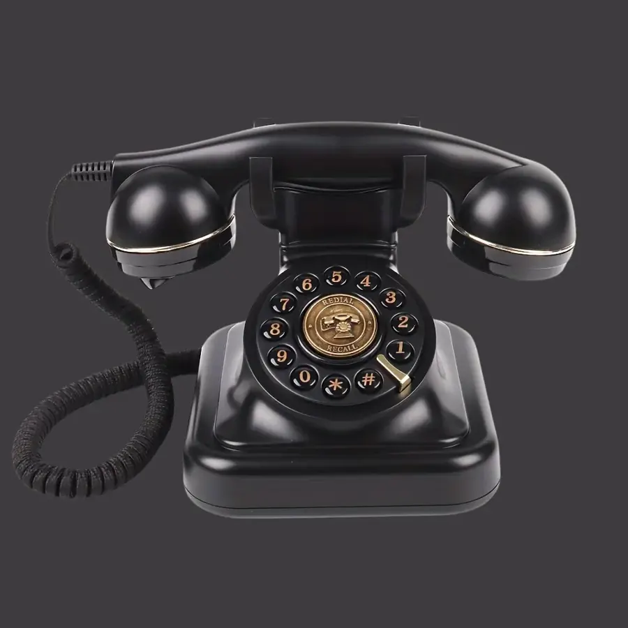 Téléphone vintage Noir - Georges – livre d’or audio à louer