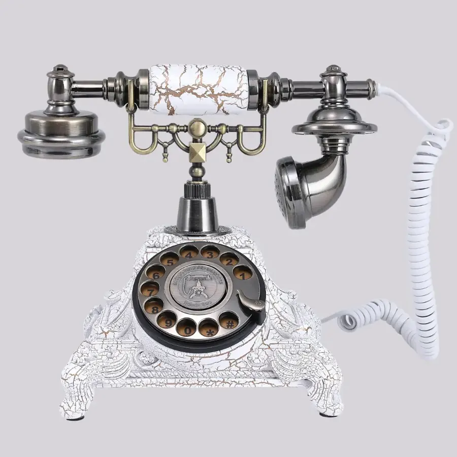Téléphone vintage Vintage – Célestine – livre d’or audio à louer